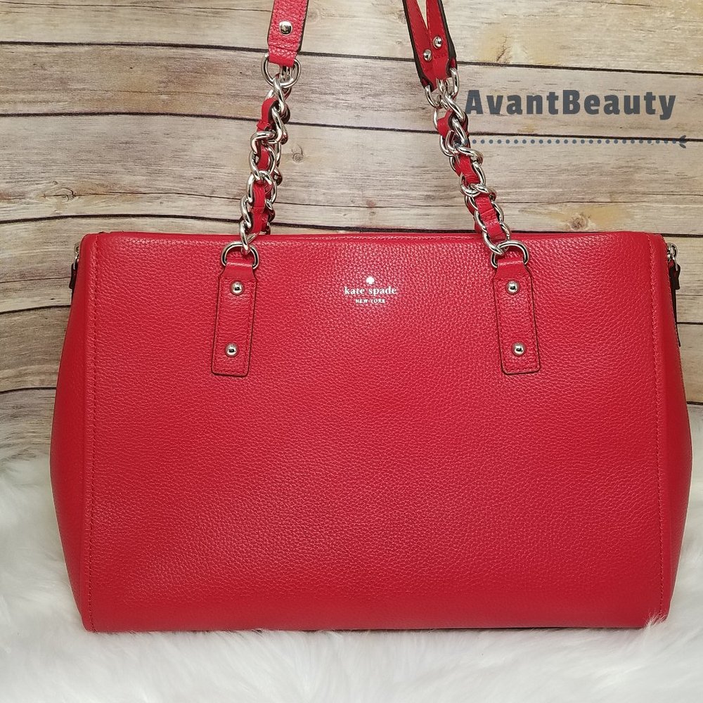 Kate Spade Andee Cobble Hill Hot Chili Tote Bag